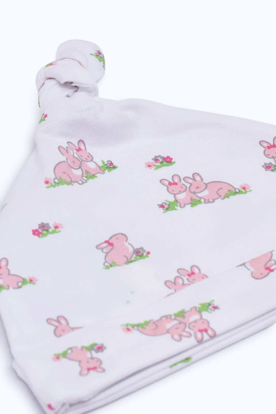 Baby Girls Pink Hat Set (2 Piece)