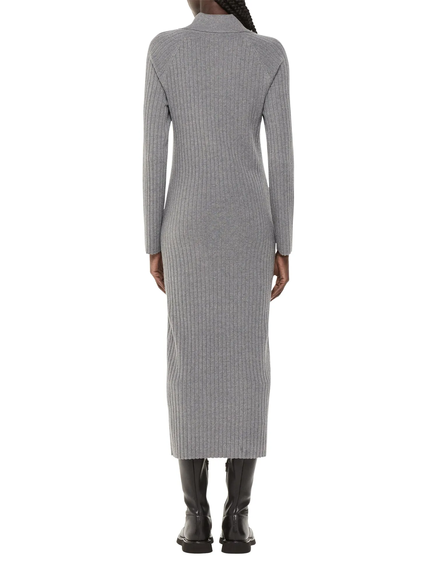 Bonnie Zip Ribbed Knit Dress