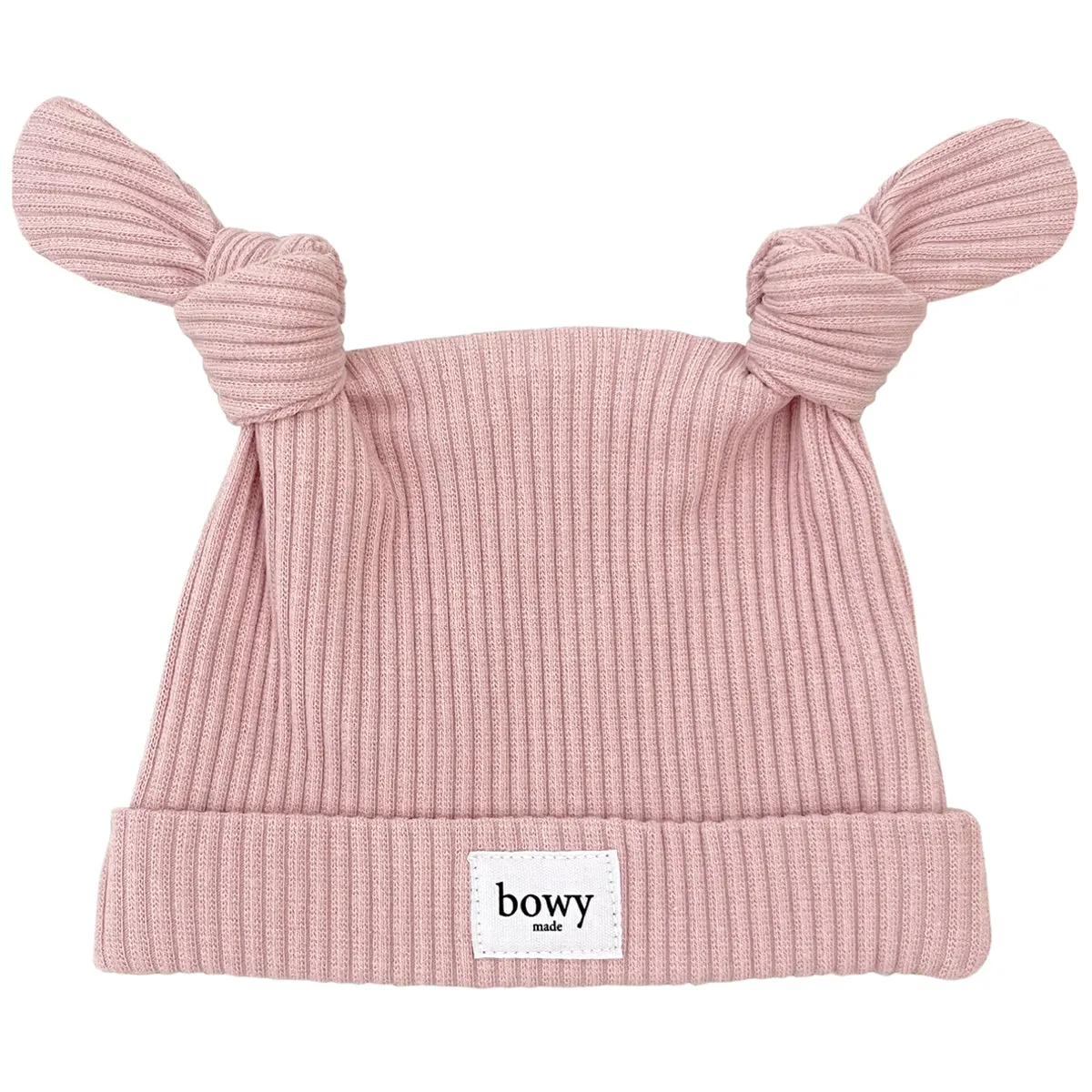 Bowy Made Double Knot Beanie - Dusty Pink
