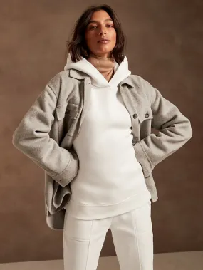Cloud Fleece Hoodie Sweatshirt in White