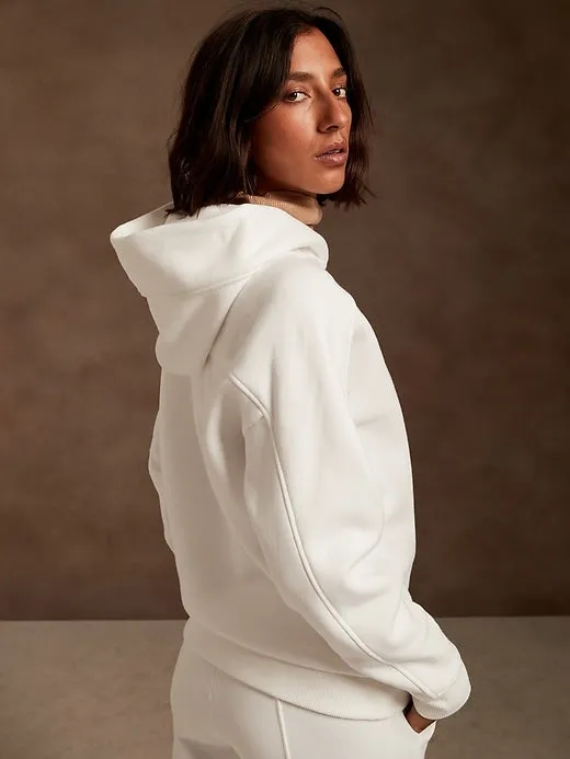 Cloud Fleece Hoodie Sweatshirt in White