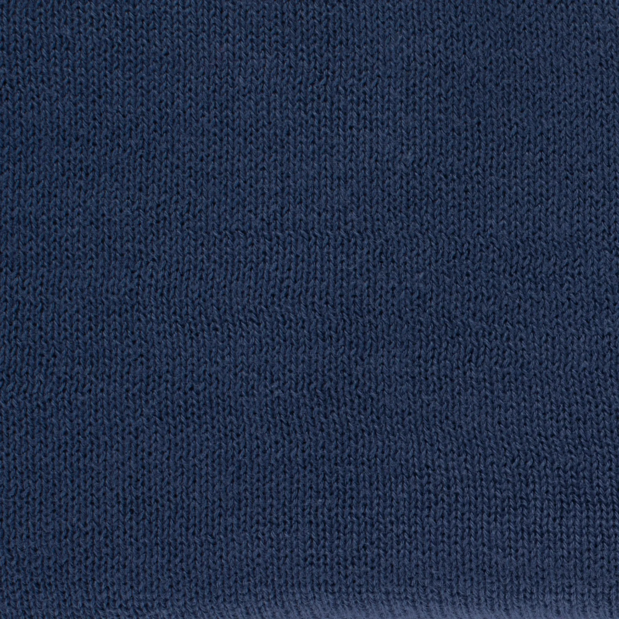 Elegant Solid Cotton Poncho - Slate Blue