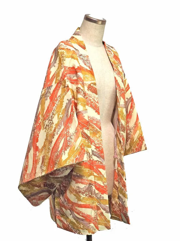 ha0070 haori - haorijJacket -   Japanese vintage jacket silk