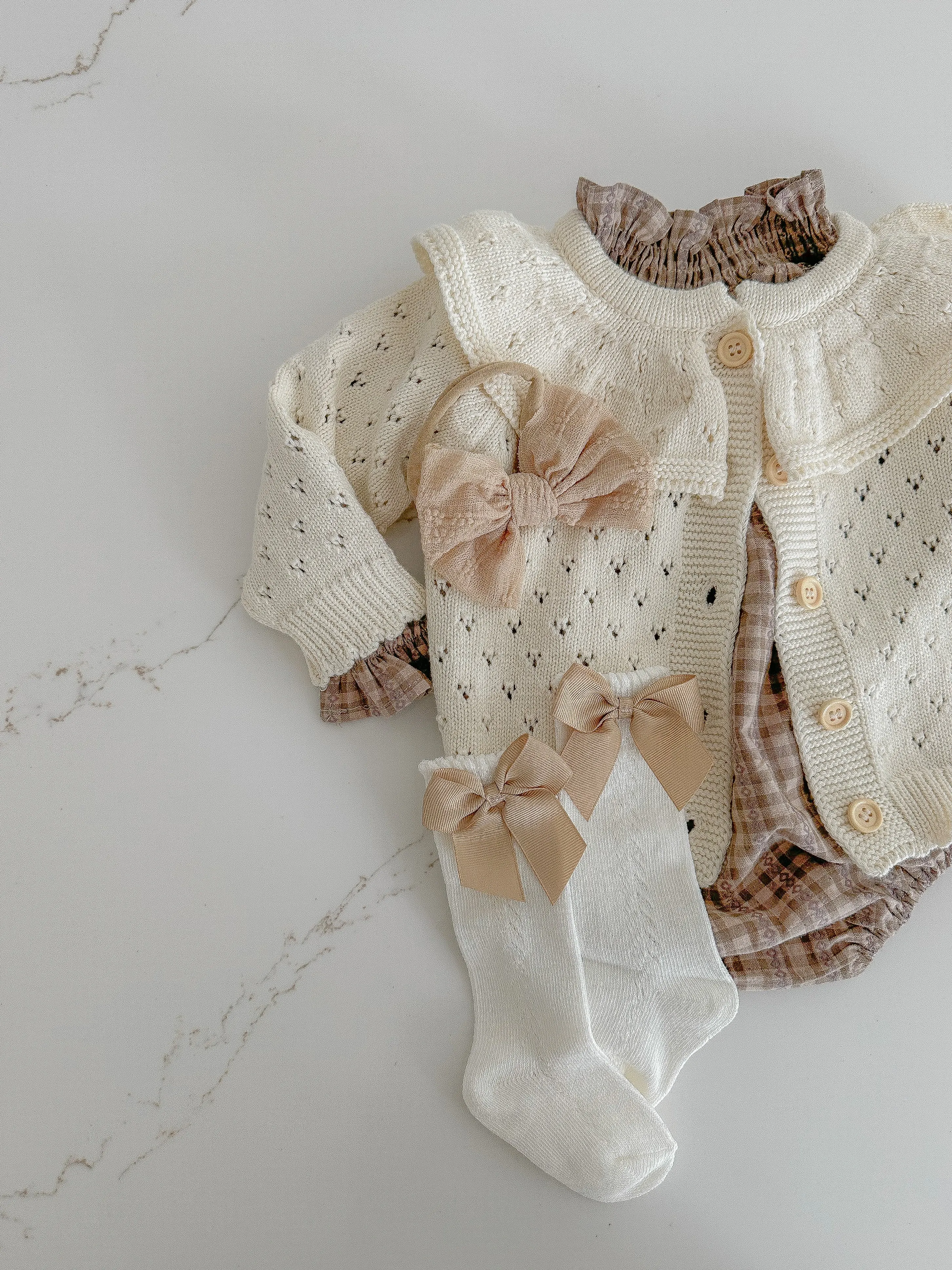 Hollow Out Knit Cardigan