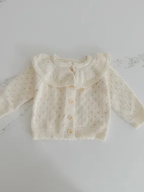 Hollow Out Knit Cardigan