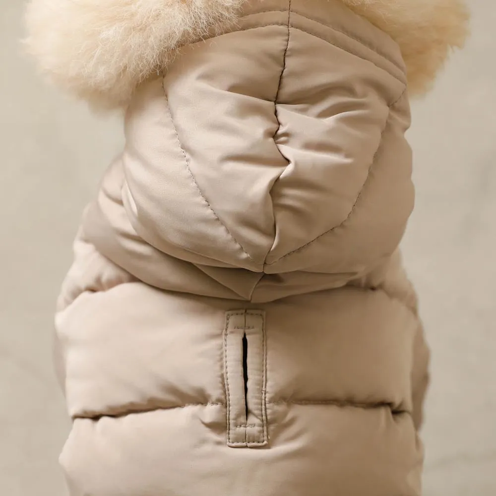 hooded down jacket - low stock