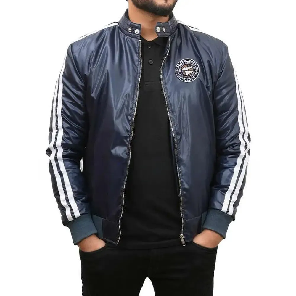 James Beaufort Maxton Hall Blue Bomber Jacket