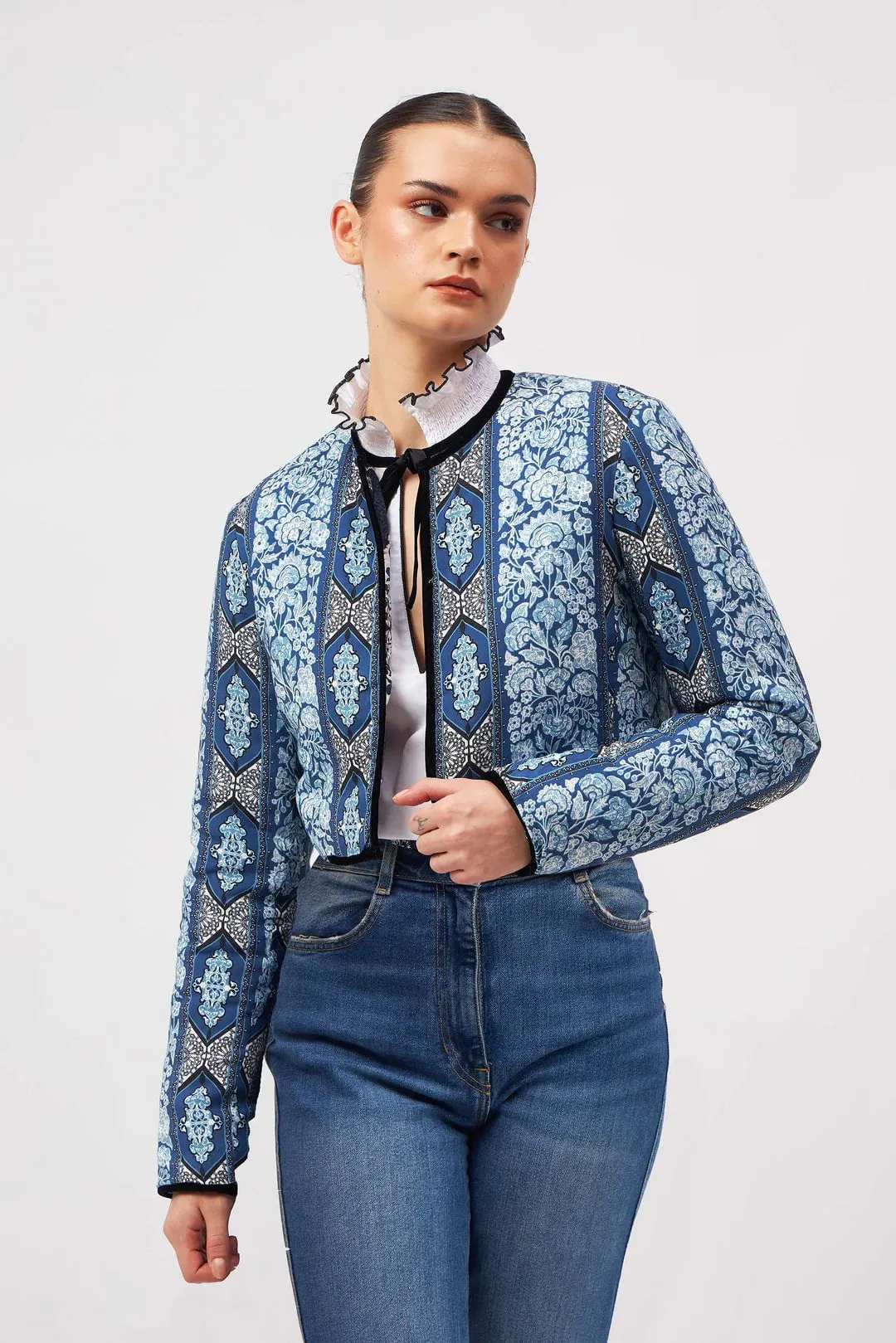 Joan Reversible Jacket in Bahia Blue