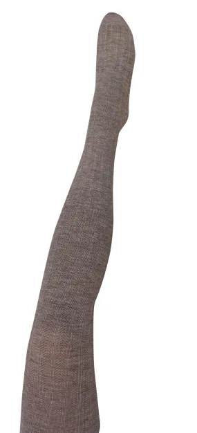 'Martini Brown' Wool Tights