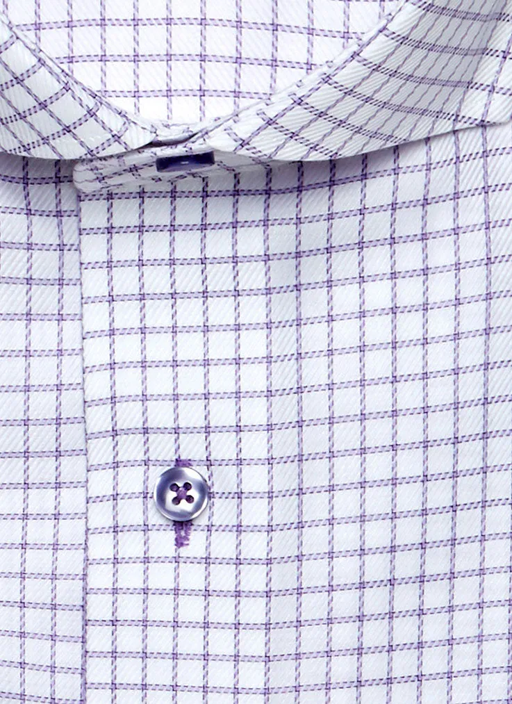 Maxwell in Purple Windowpane Shirt