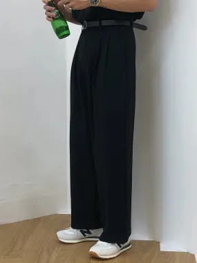 Men's Wear Autumn New Casual Pants Men's Fashion All-match Straight Trousers Loose Wide Leg Vintage High Waist 9Y1937