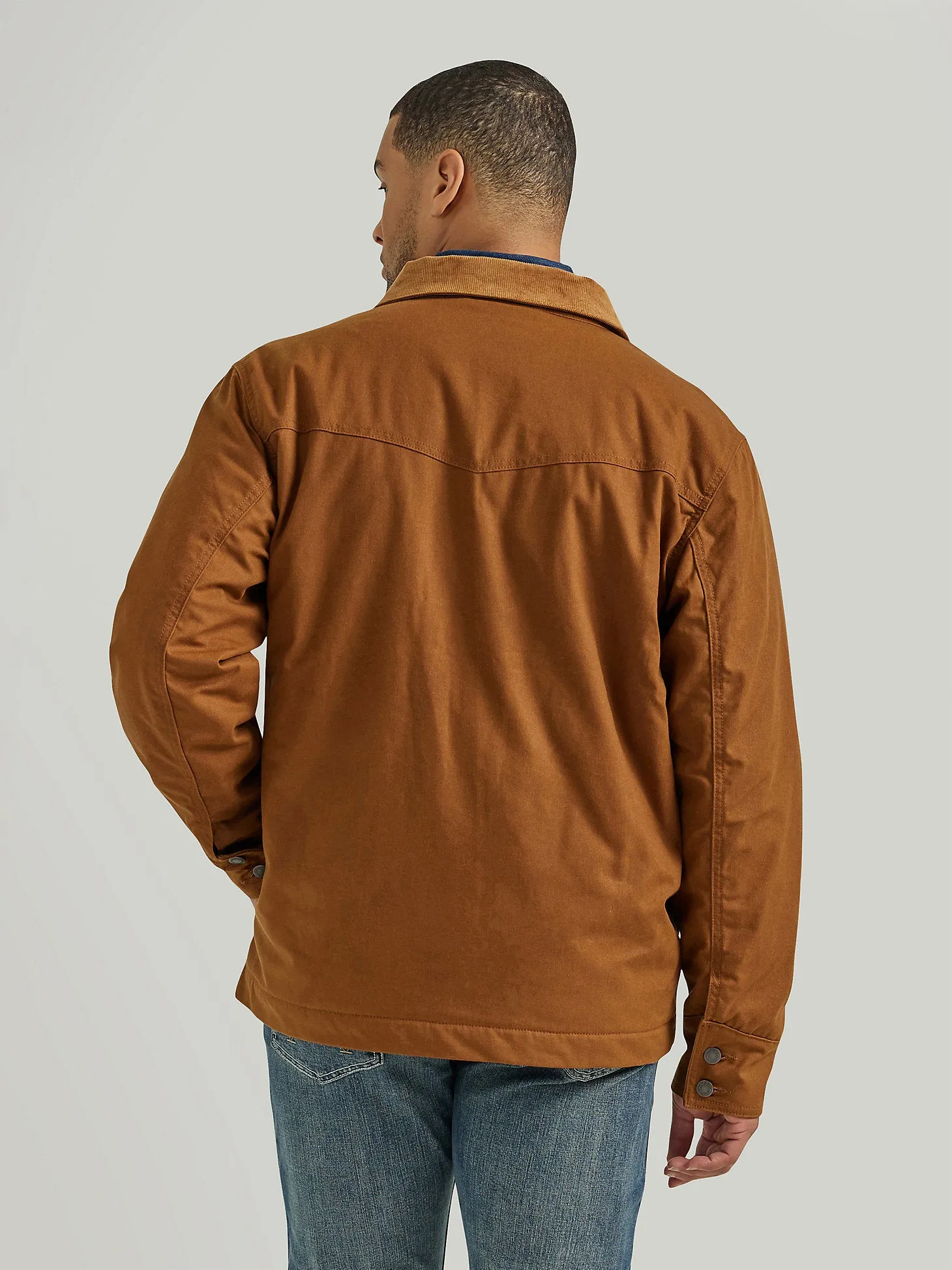 Men's Western Lined Canvas Barn Coat - Hay Bale