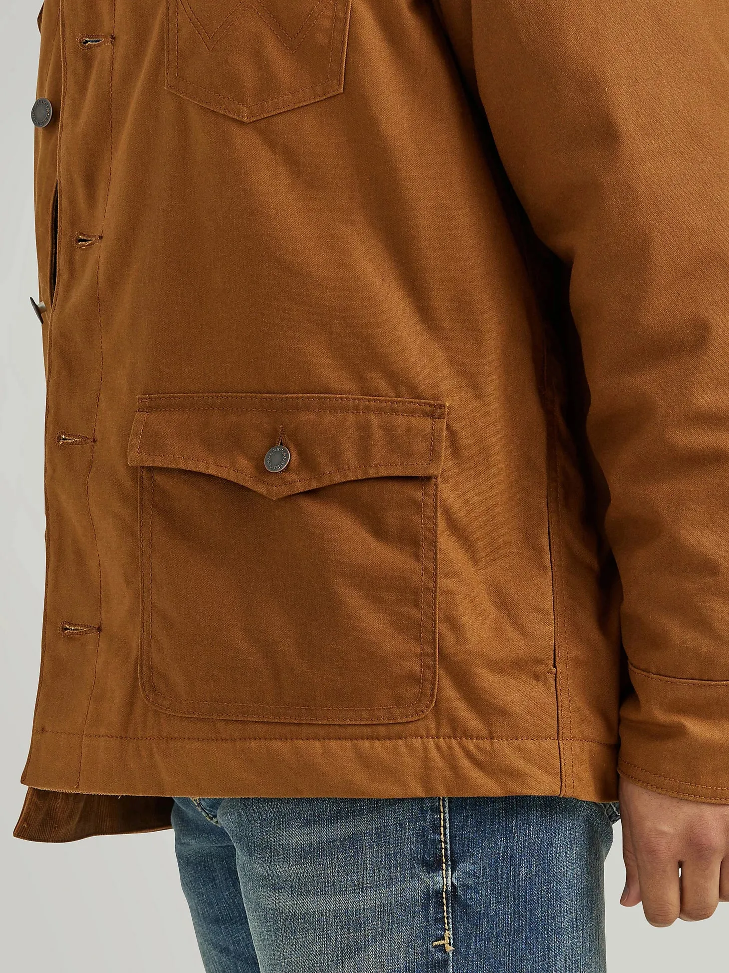 Men's Western Lined Canvas Barn Coat - Hay Bale