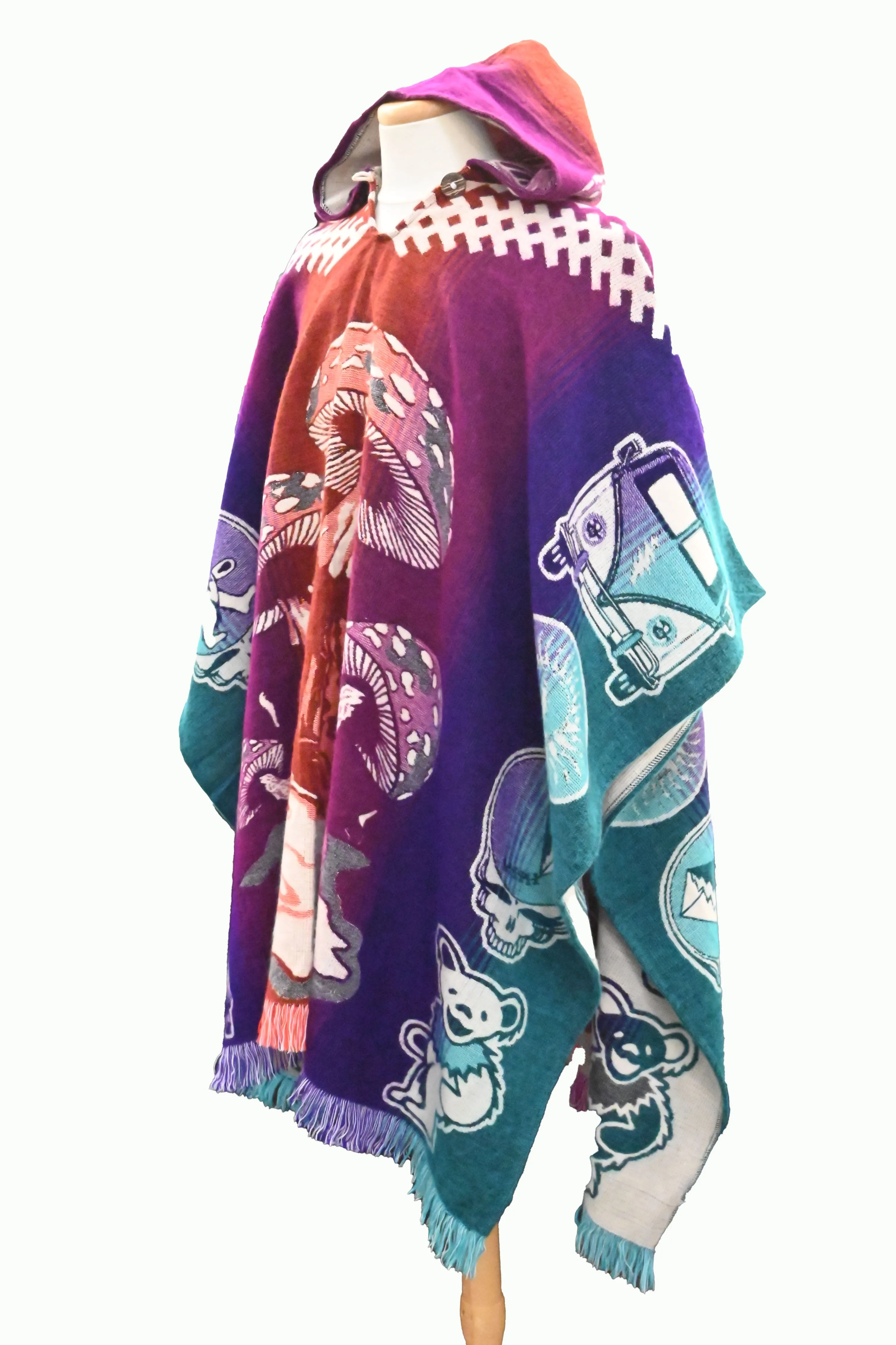 Mushroom Colorful Poncho