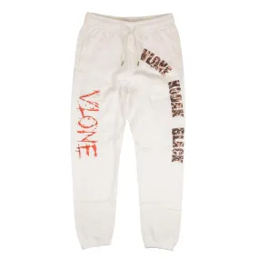 NEW VLONE ARTIST MERCH White Zombie Logo Cotton Jogger Sweatpants Size M