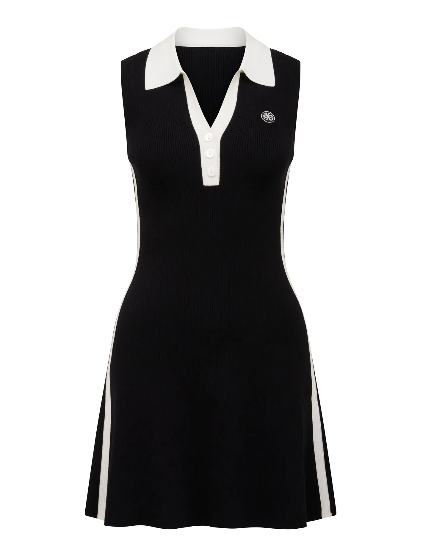 Nova Collared Mini Knit Dress