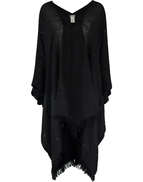 Paillette Open Poncho