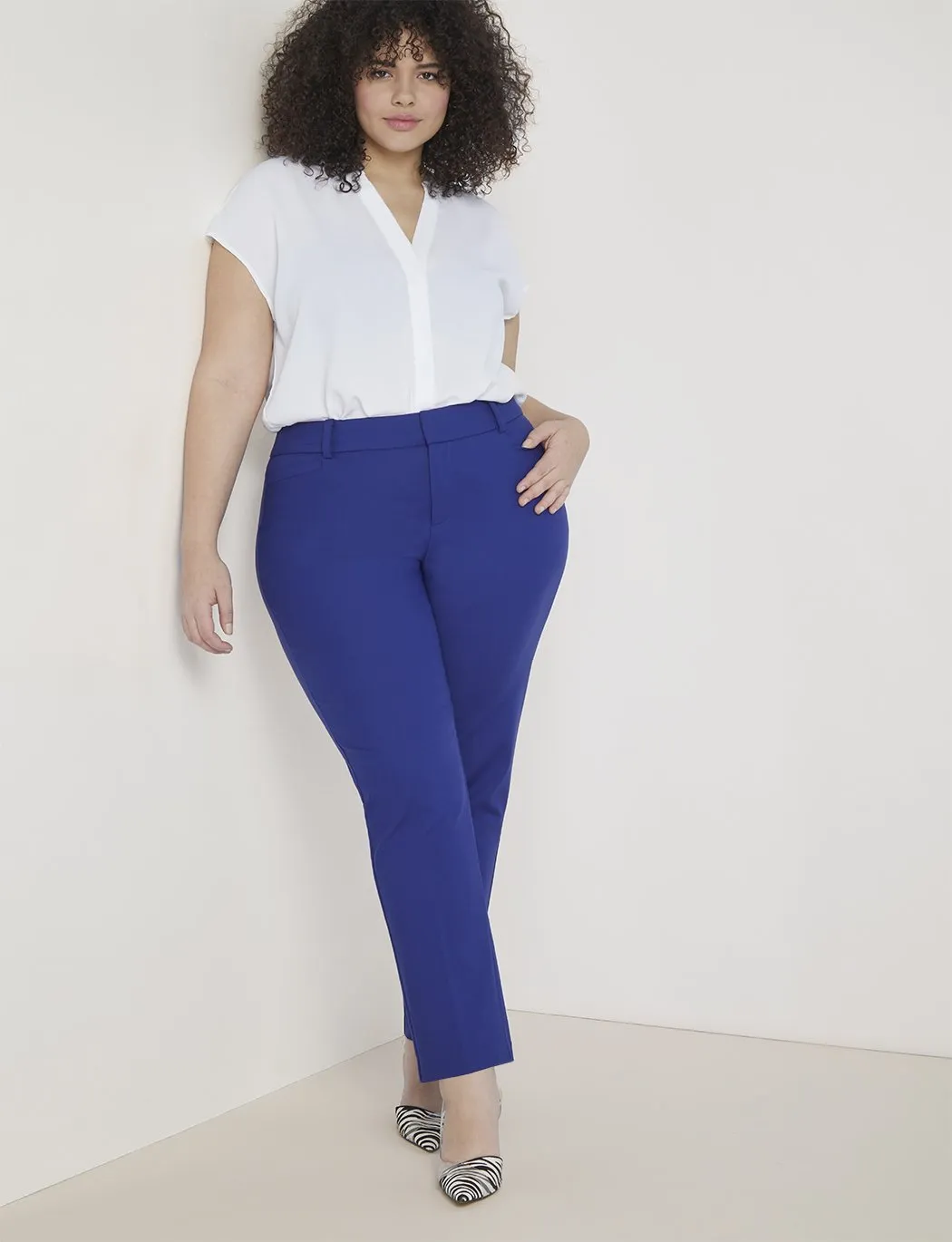 Regular Fit Kady Pant in Cobalt