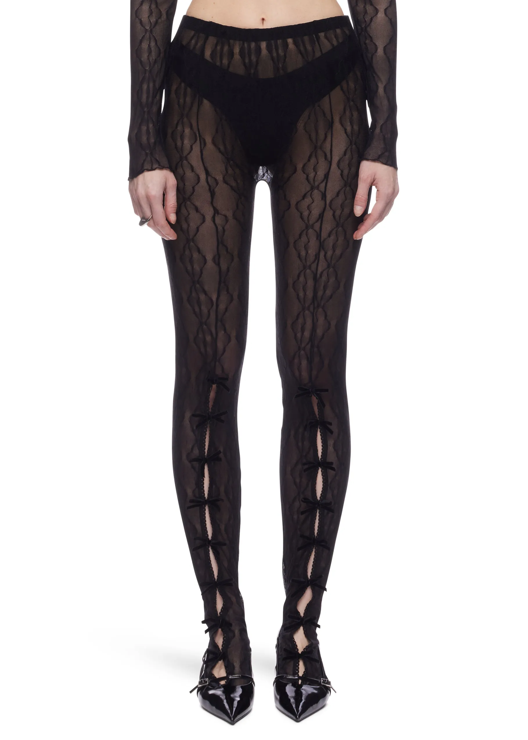 Second Skin Mariposa Bow Tights