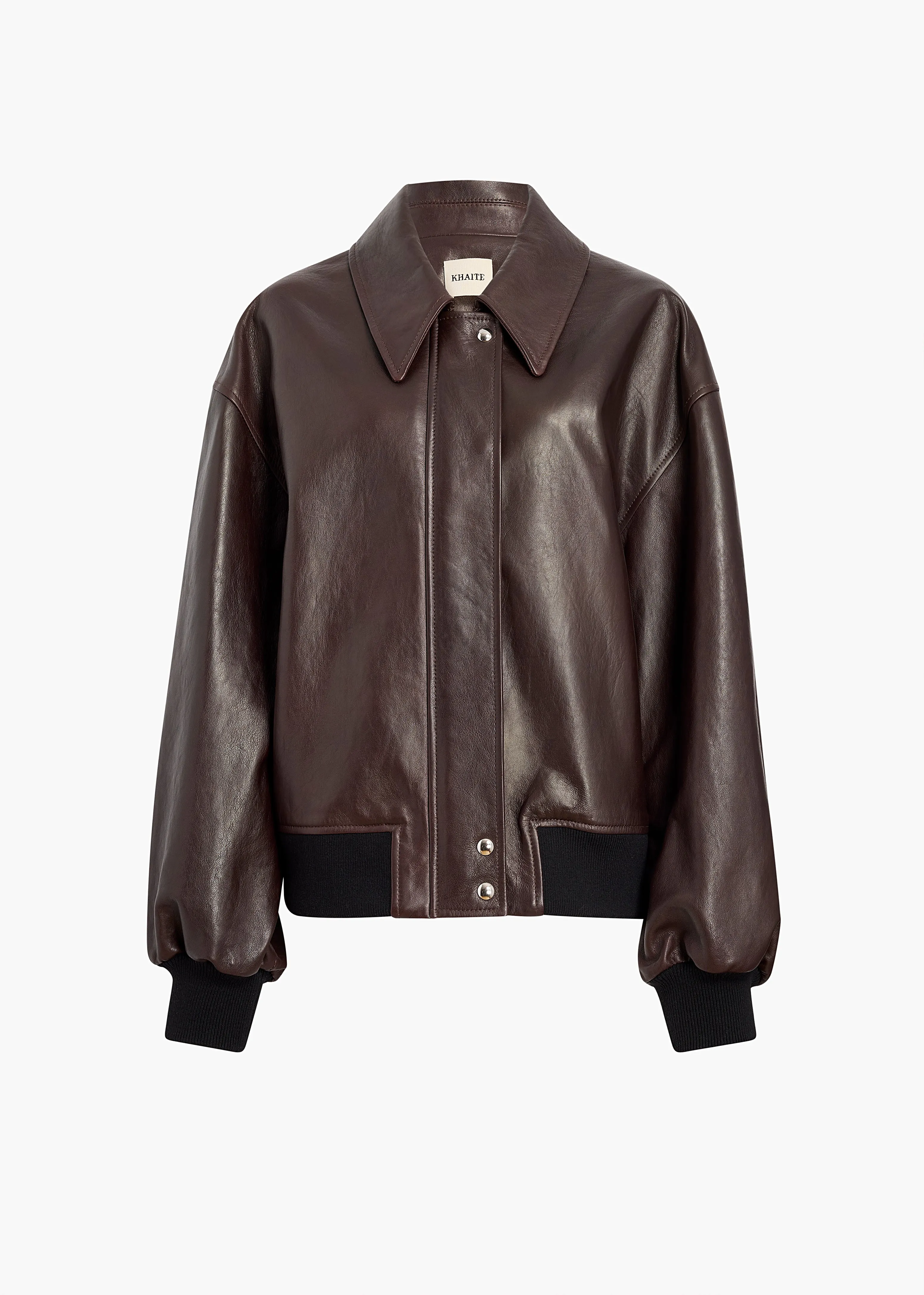 Shelman Jacket in Dark Brown Leather