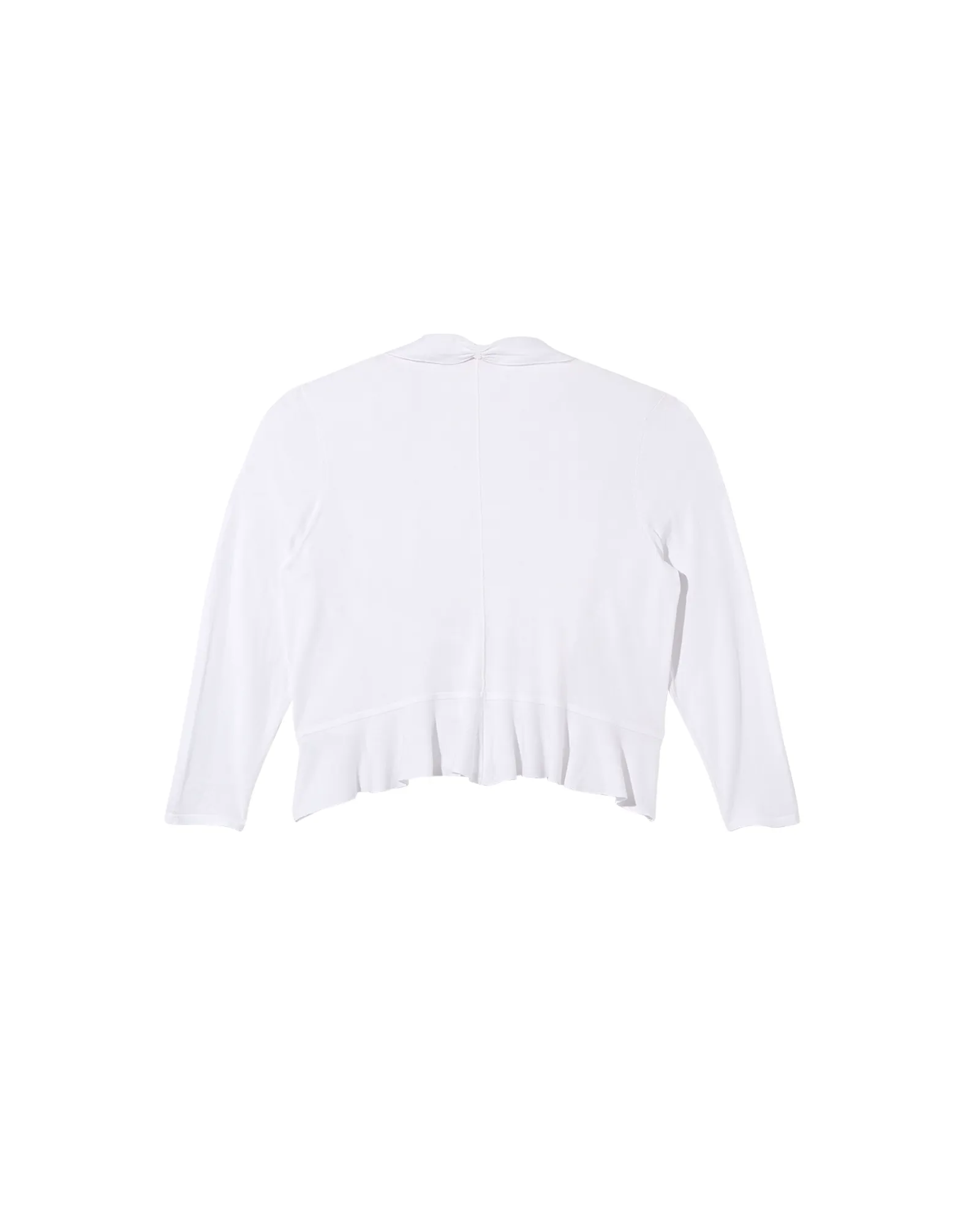 Tenie Sweater Peplum Cardigan | White