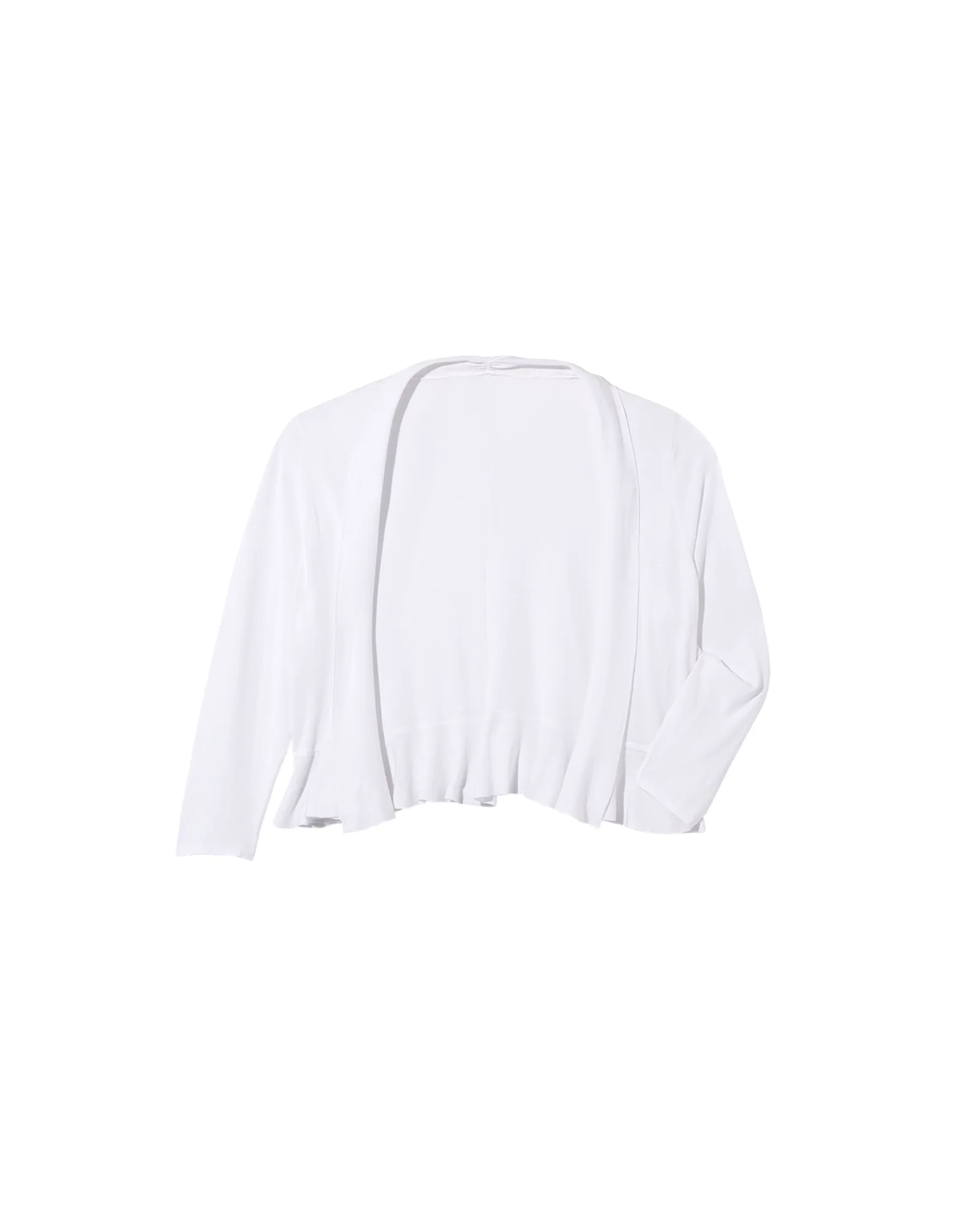 Tenie Sweater Peplum Cardigan | White