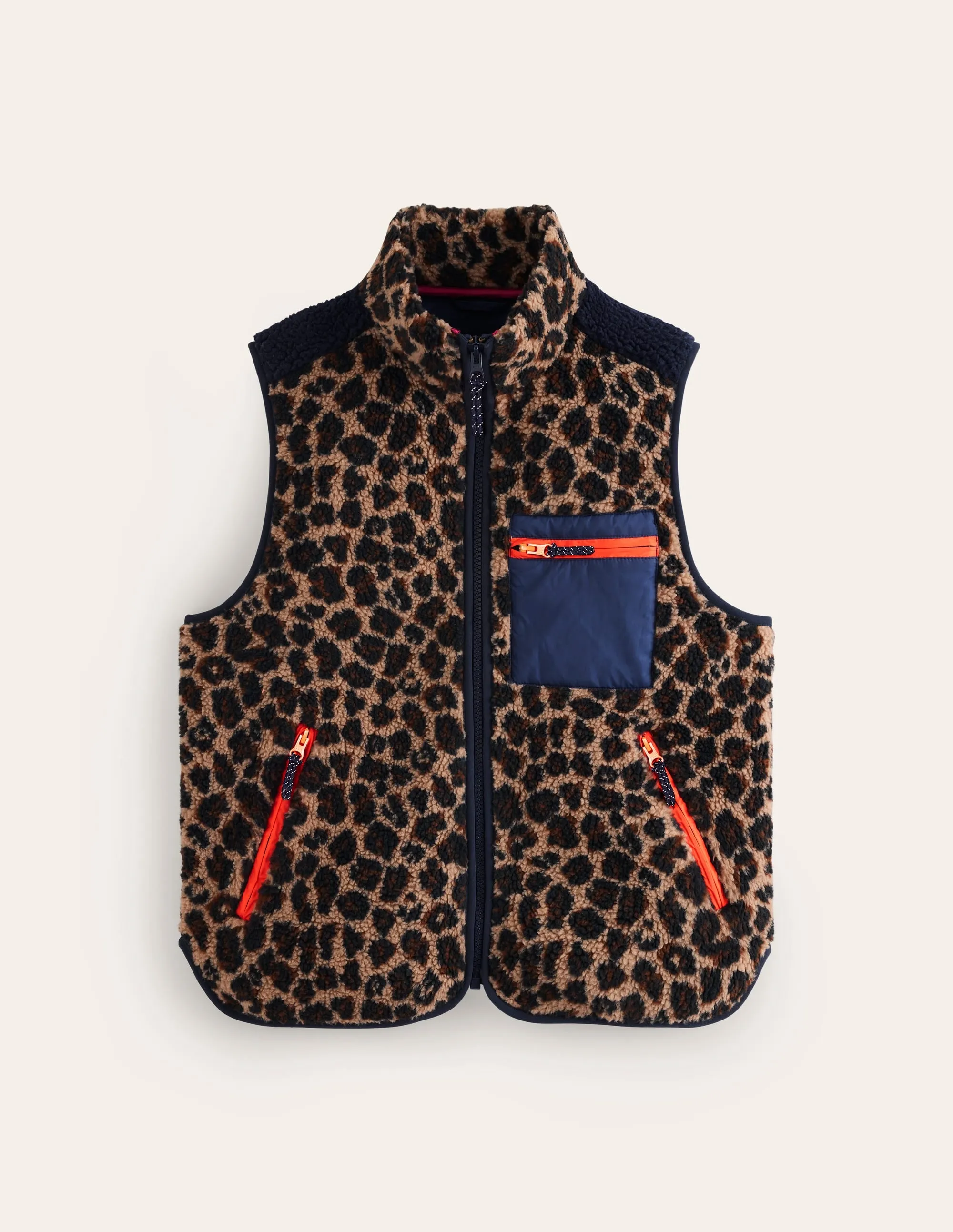 Truro Borg Gilet-Leopard