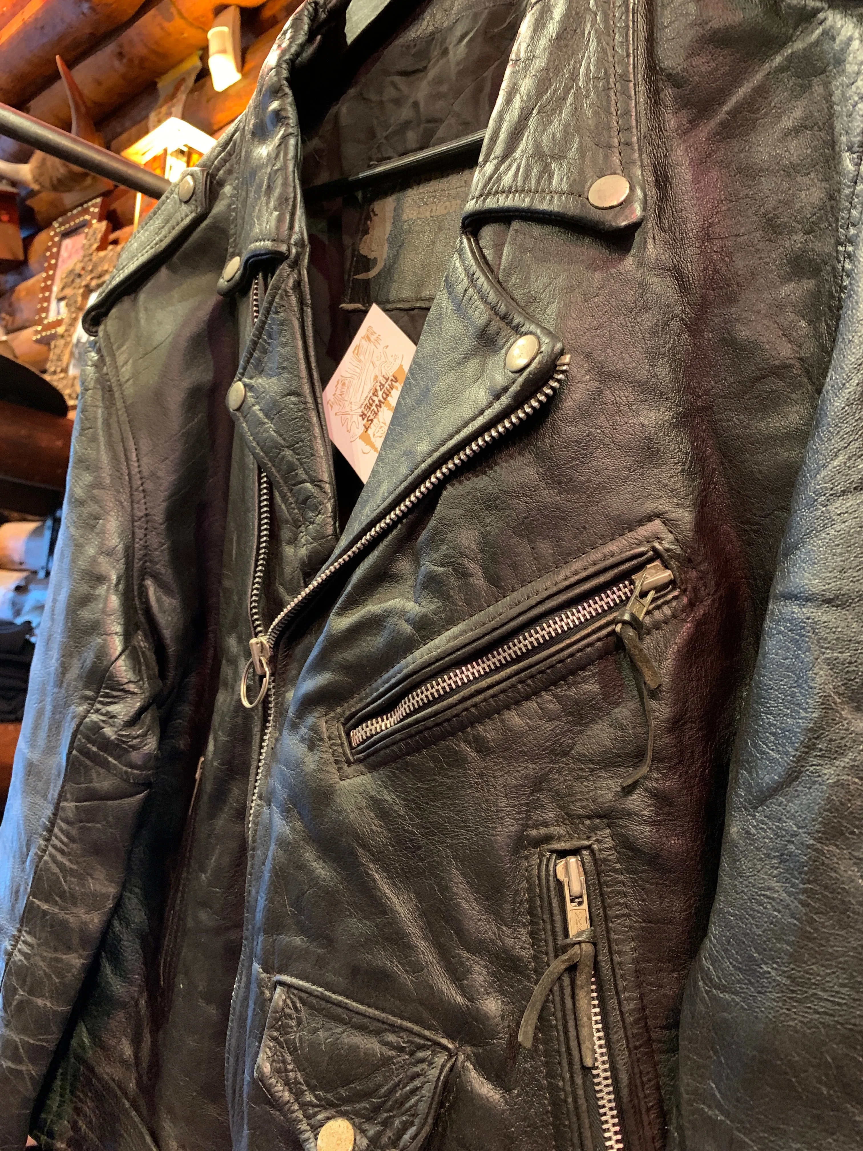Vintage Serpent Biker Jacket 23, Large