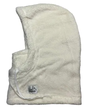 White - Fuzzy Fleece Helmet Hoodie