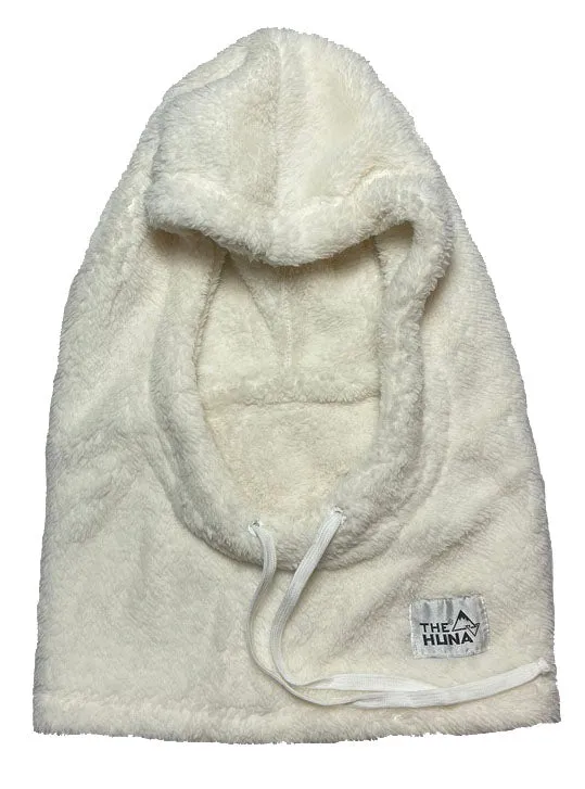 White - Fuzzy Fleece Helmet Hoodie