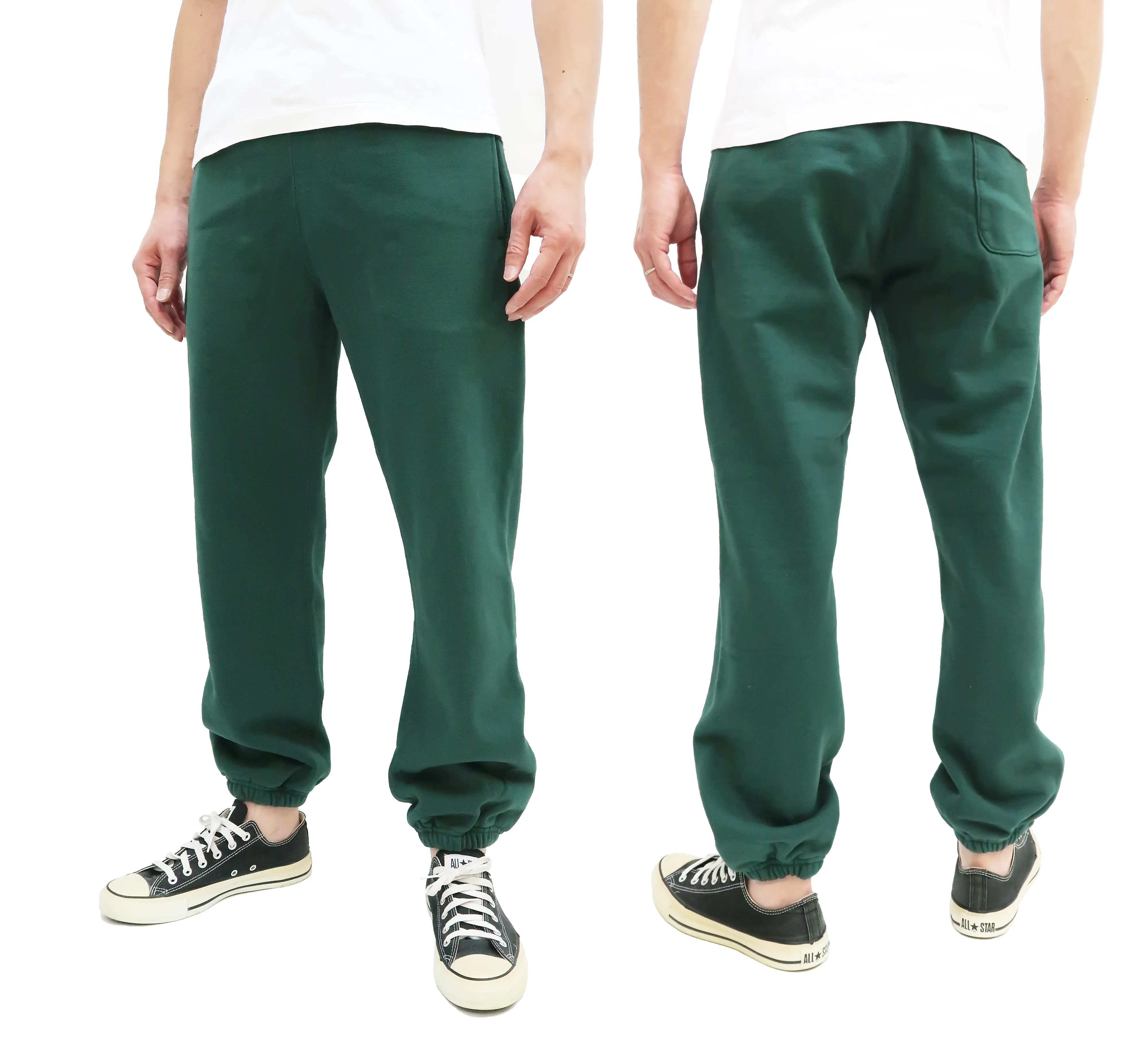 Whitesville Sweatpants Men's Drawstring Waist Sweatpants with Elastic Cuff WV49036 145 Green